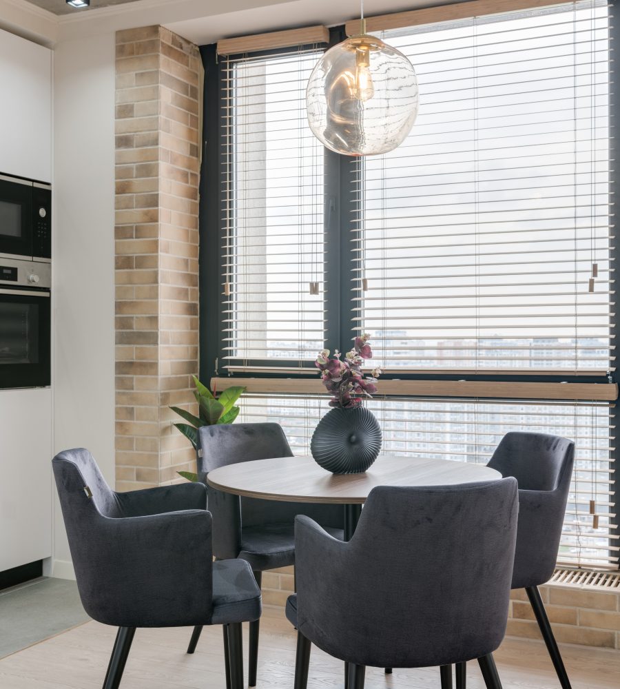 żaluzja bambusowa w kuchni