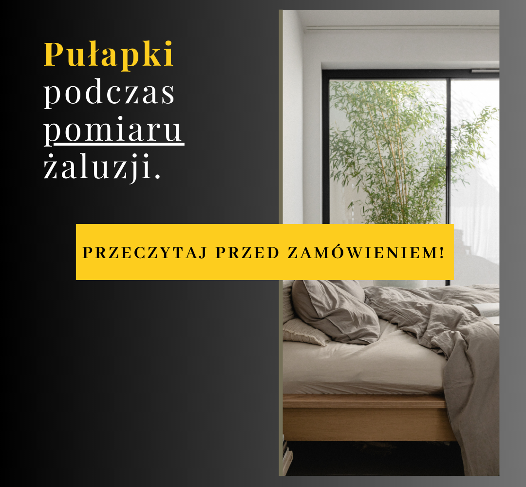 jak zmierzyć żaluzje drewnianą