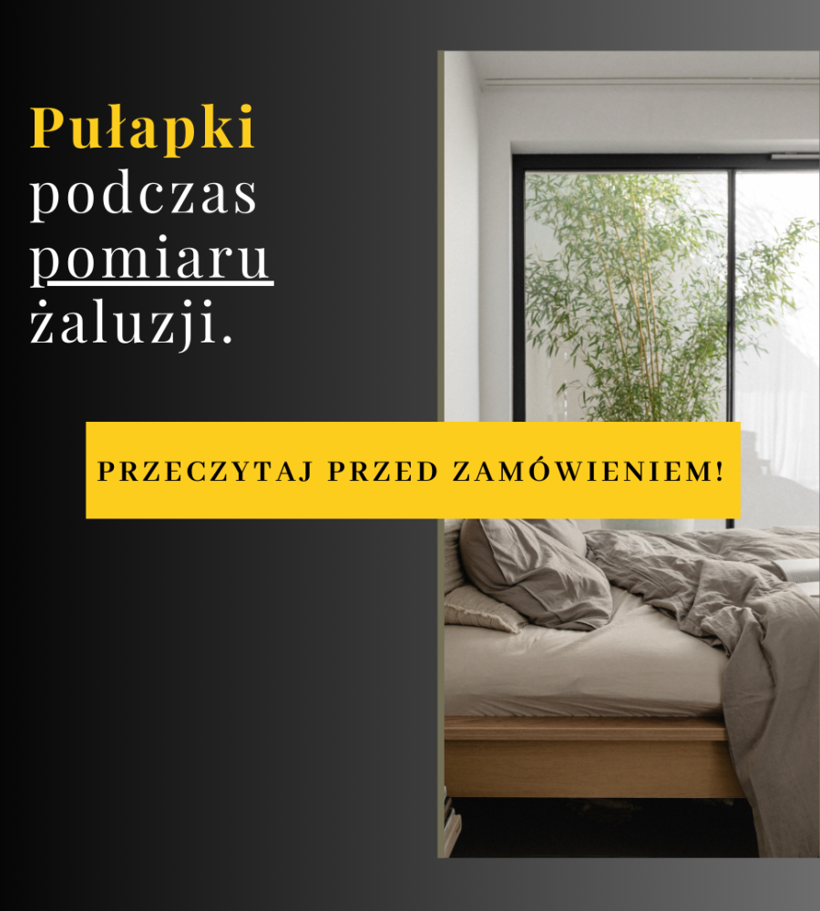 jak zmierzyć żaluzje drewnianą