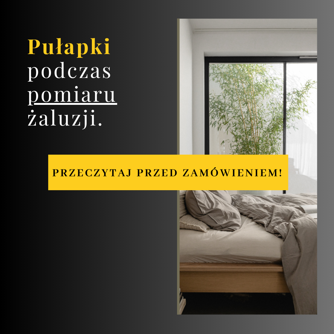 jak zmierzyć żaluzje drewnianą