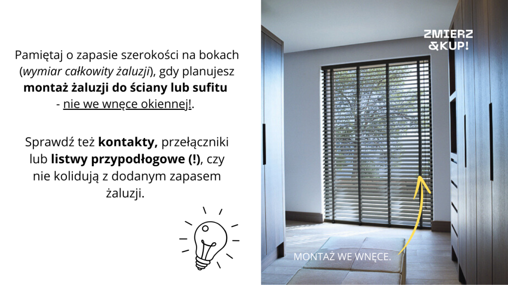 żaluzje drewniane jak zmierzyć