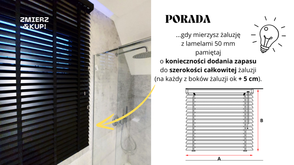 jak zmierzyć żaluzje drewniane