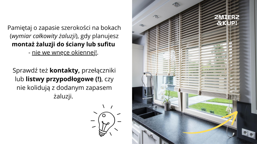 żaluzje drewniane jak zmierzyć