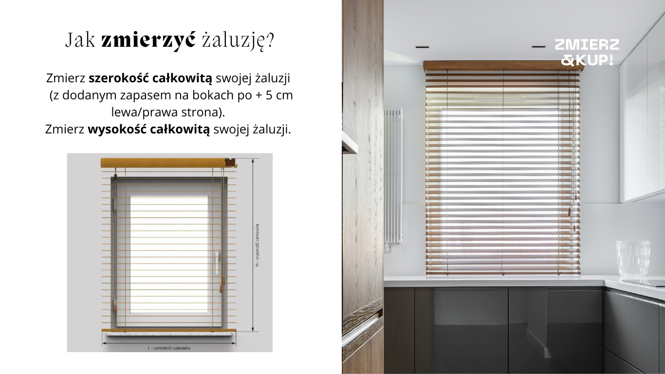 jak zmierzyć żaluzję