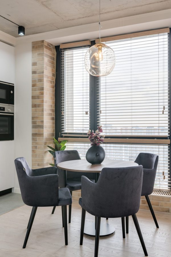 żaluzja bambusowa w kuchni