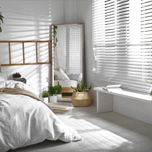 żaluzja drewniana biała