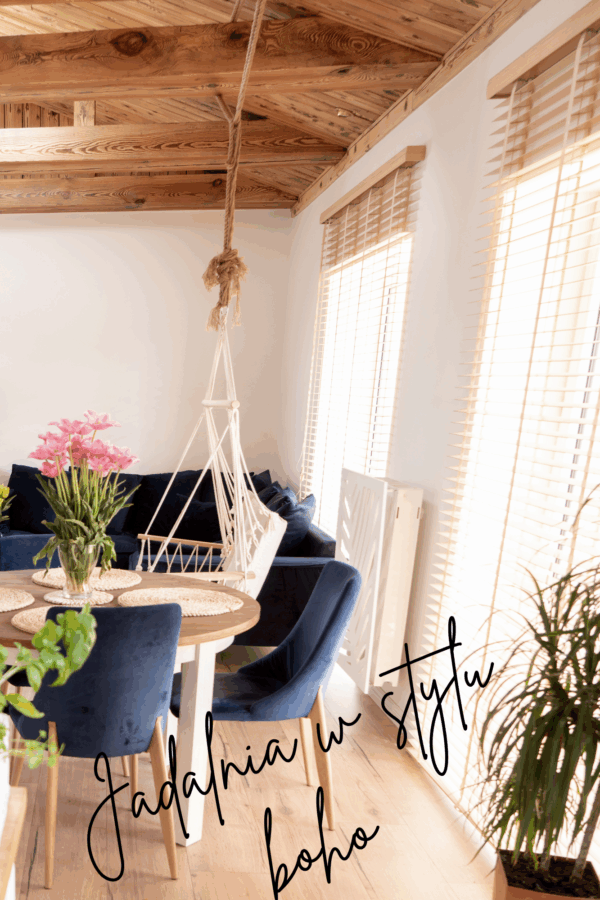 żaluzje drewniane boho