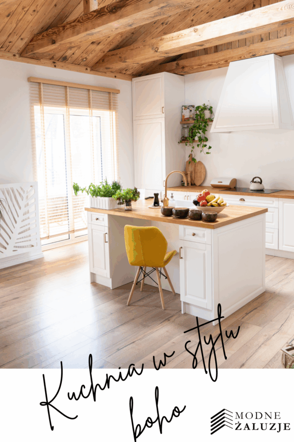 żaluzje drewniane boho